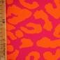 Preview: Dekostoff Canvas Leo Animalprint orange pink